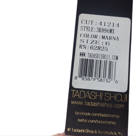 NWT Tadashi Shoji Embroidered Lace Marna Blue Cocktail Dress Size 6 - Picture 9 of 13